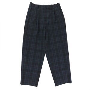 NWT J Crew Bi-strech Wool Tapered Pant Navy Tartan Trouser‎ Old Money 10